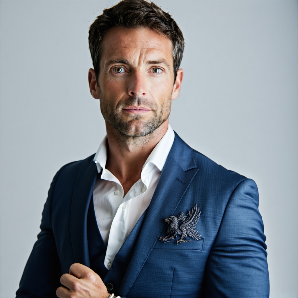 An adult male in suit